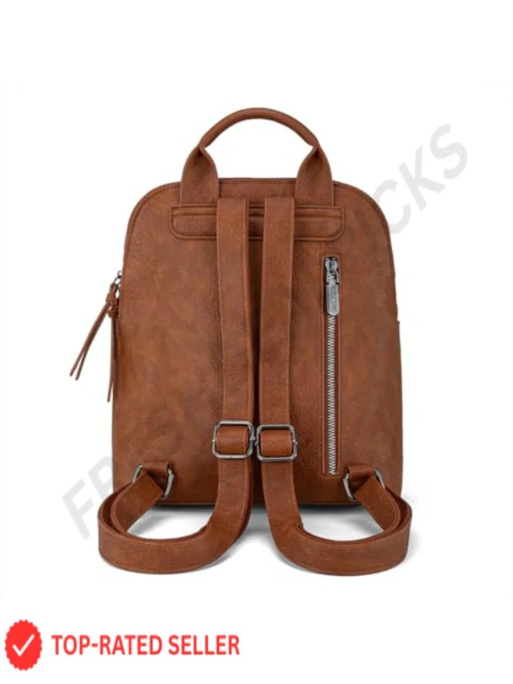 Faux Leather Mini Backpack Purse for Women Travel Work Daypack